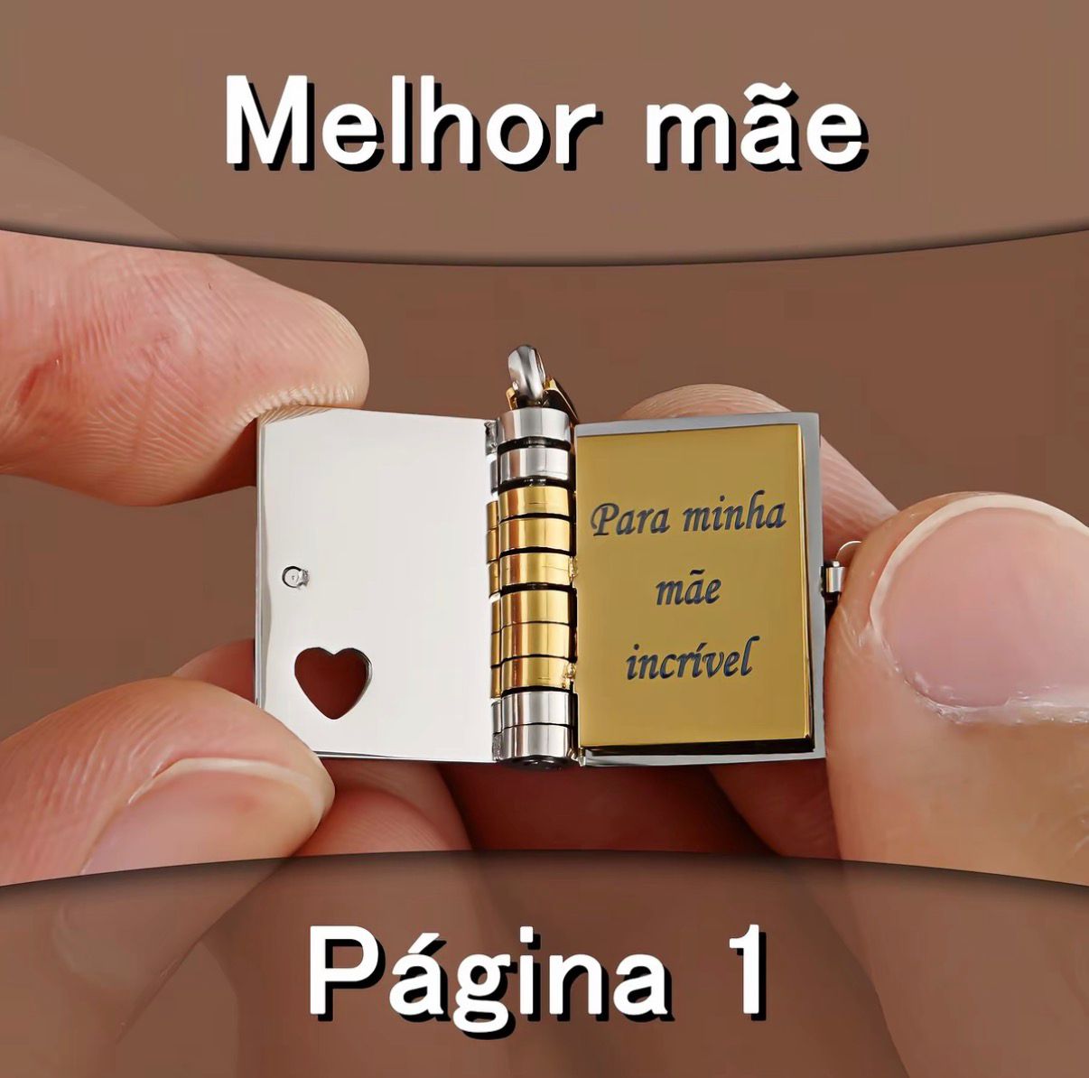 Colar de Livro para Dias das Mães - Dumas Shop