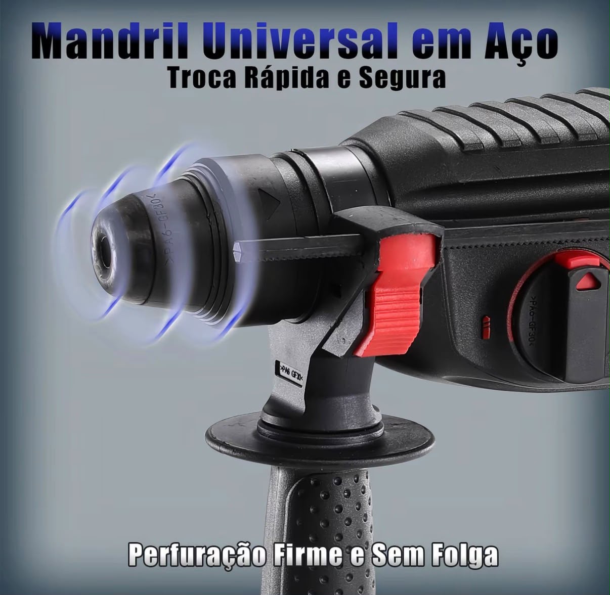 Martelete Perfurador Rompedor Brushless SDS Plus BIVOLT Brushless com Maleta