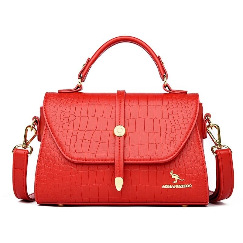 Bolsa Couro Bounjour® Vermelho