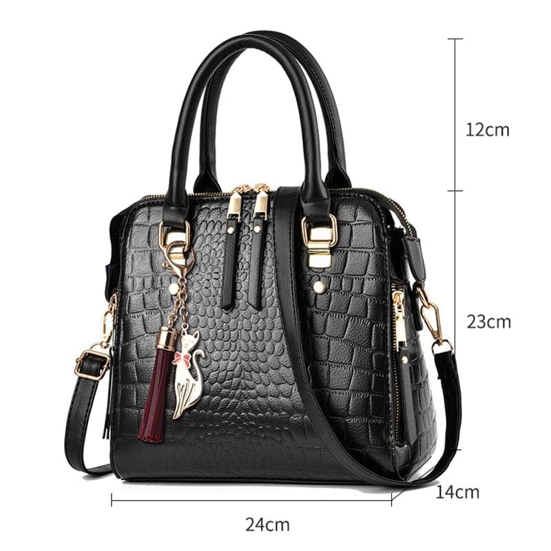 Bolsa Couro Gold Alligator®