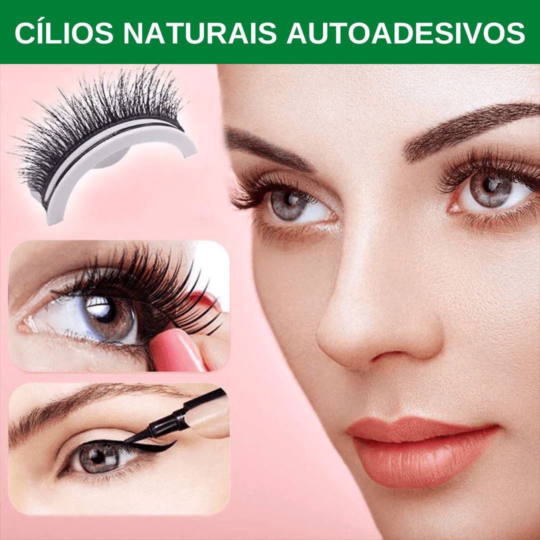 Cílios Autoadesivos Reutilizáveis - Compre 2 e Leve 10 Pares