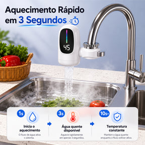 AquaLux Digital — Aquecedor Instantâneo Premium para Torneira (BIVOLT)