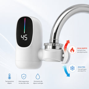 AquaLux Digital — Aquecedor Instantâneo Premium para Torneira (BIVOLT)
