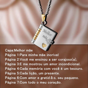 Colar de Livro para Dias das Mães - Dumas Shop