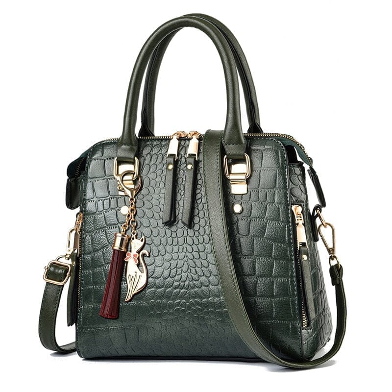 Bolsa Couro Gold Alligator® Verde