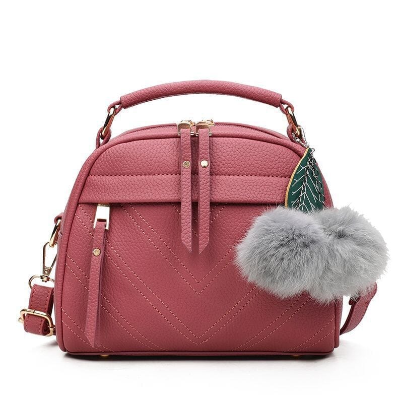 Bolsa Couro Majestic® Rosa