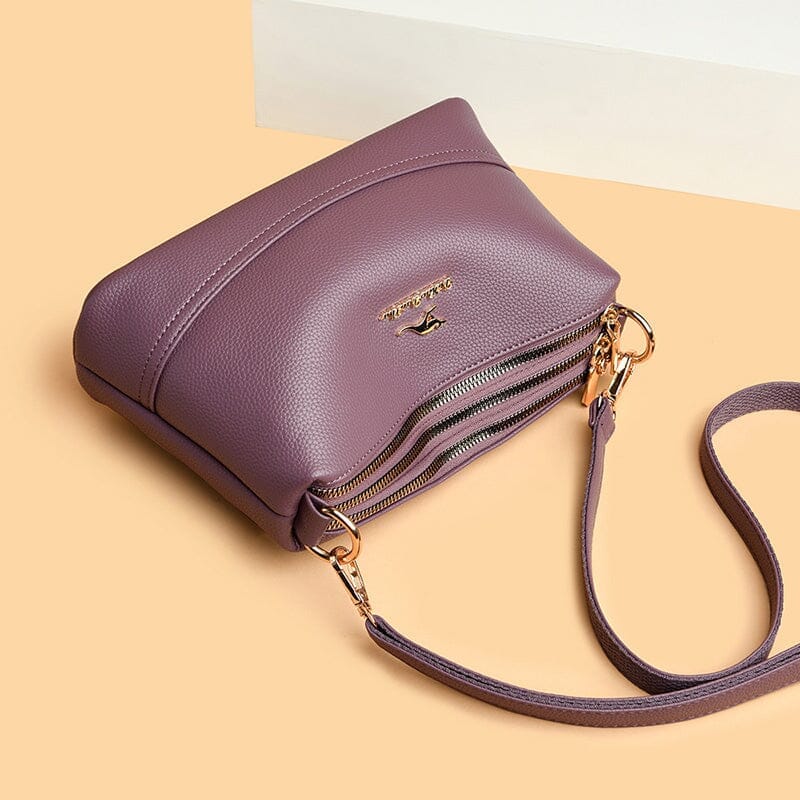 Bolsa de Couro Fashion Paris® Roxo