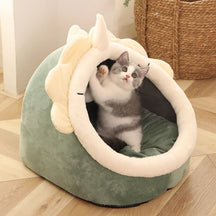 Cama Iglu para Gatos Anti-estresse - CatHouse© Dinossauro