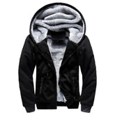 Jaqueta Masculina de Inverno com Fleece Preto